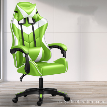 Precio de venta al por mayor Silla giratoria ergonómica para juegos de computadora con reposapiés